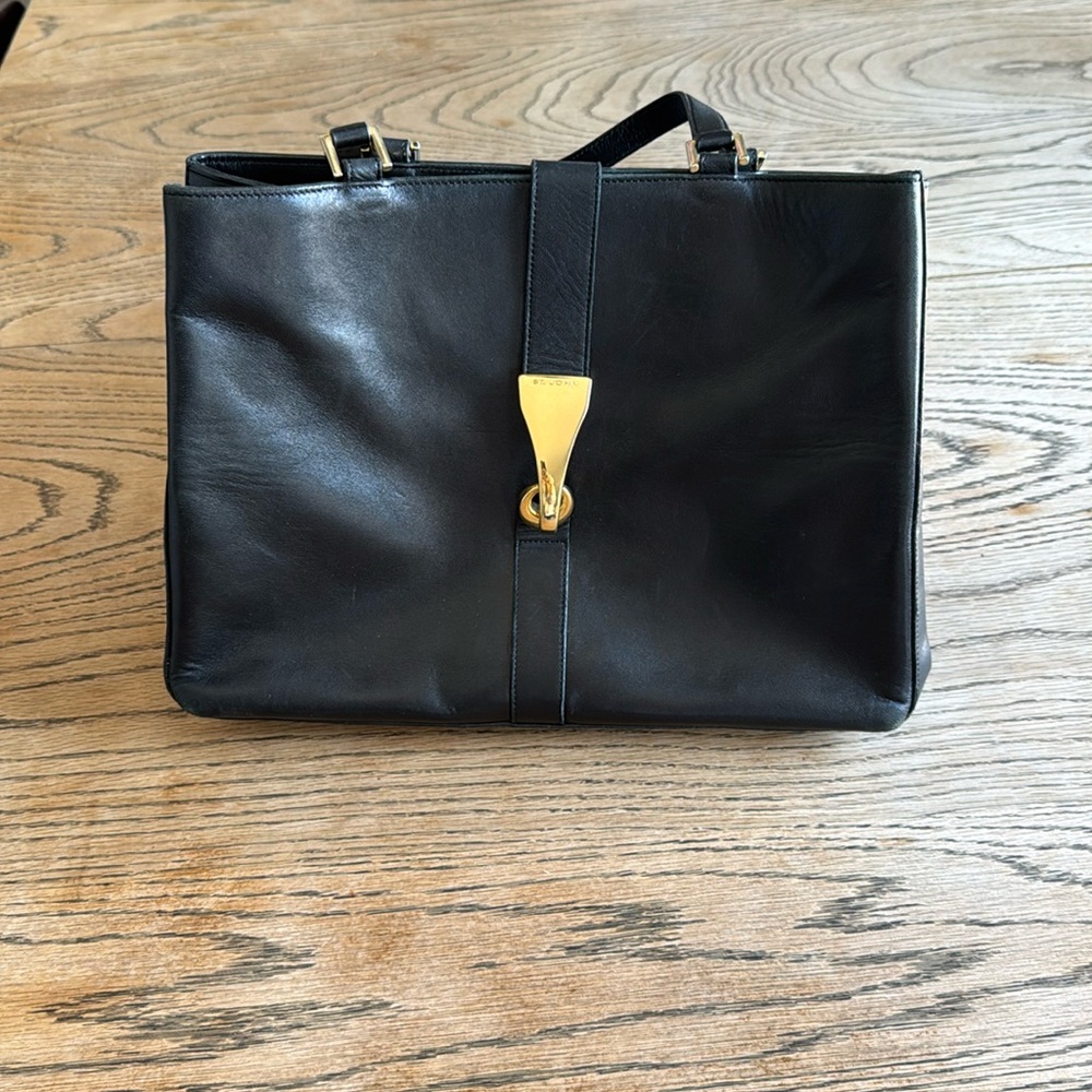 St John handbag black leather